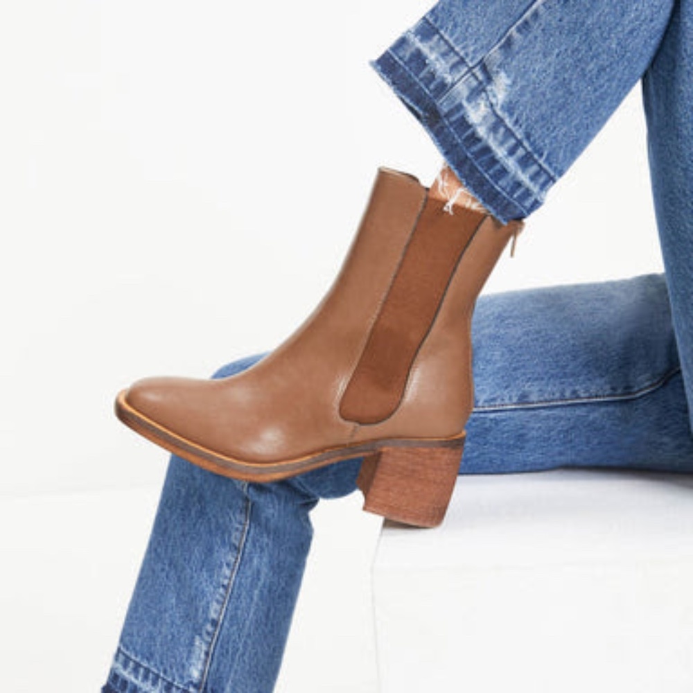 Vici Olivia Faux Leather Bootie - Chocolate - 7.5